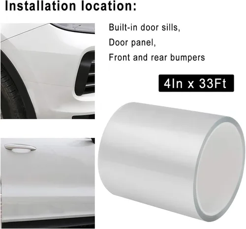 Vista 11 de Storystore Protector Universal de Borde de Puerta de Automóvil, 2 Pulgadas x 33 Pies Protector de Umbral de Puerta, Tira Anticolisión Automotriz
