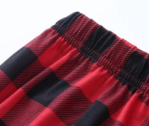 Vista 5 de Pijamas de Navidad familiares a juego pijamas de bebé de moda para Navidad pijamas familiares a juego lindos ciervos de cabeza grande