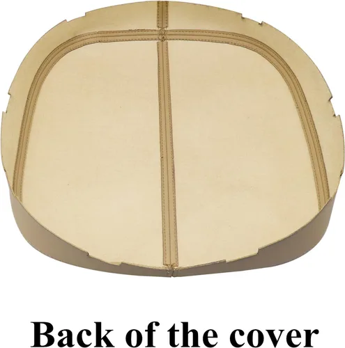 Vista 4 de NLQR - Tapa de consola central, funda de repuesto para reposabrazos de cuero de microfibra, color tostado, compatible con Cadillac Escalade EXT ESV