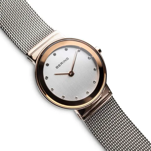 Vista 4 de BERING Women Analog Quartz Classic Collection Watch with Stainless Steel Strap & Sapphire Crystal