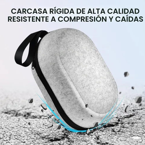 Vista 6 de BnLnHOGVR - Funda de transporte para Meta Quest 3S/3/2, marco de vapor, correa Elite