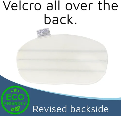 Vista 4 de F Flammi Paquete de 12 almohadillas de repuesto para trapeador de vapor PurSteam ThermaPro 10 en 1, almohadillas de vapor lavables y reutilizables