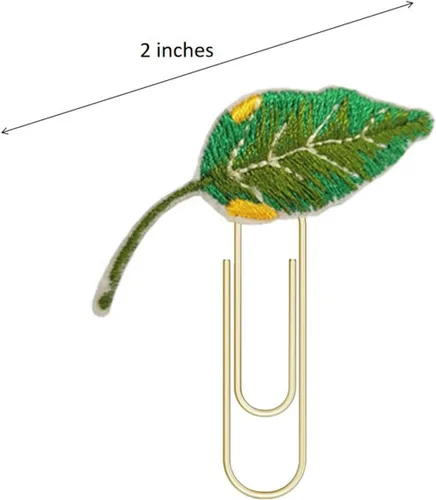 Vista 2 de Tree Leaf - Clips de papel para planificador, marcadores, accesorios para planificador de boda, clip, regalos de oficina