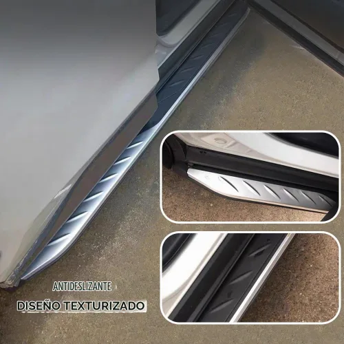 Vista 4 de Estribos aptos para Toyota RAV4 2019-2025 Accesorios de barra Nerf para escalones laterales