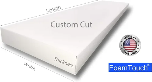 Vista 2 de FoamTouch Upholstery Foam Cushion High Density 4'' Height x 36'' Width x 40'' Length