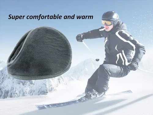 Vista 7 de Calentadores de oídos para hombres y mujeres, de forro polar clásico, unisex, para invierno
