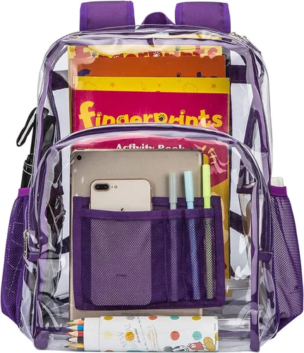 Vista 4 de Vorspack Mochila transparente de PVC resistente