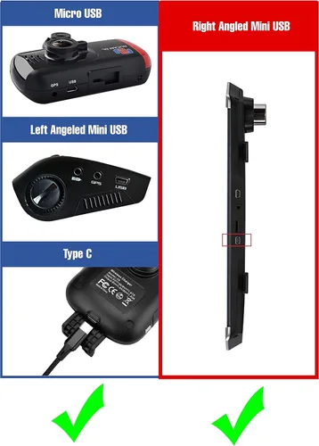 Vista 3 de Kit de cableado rígido de 15 pies con micro USB y mini USB para cámara de tablero y tipo C con fusible Mini(ACS)/LP Mini(ACN)/ATO(ATC