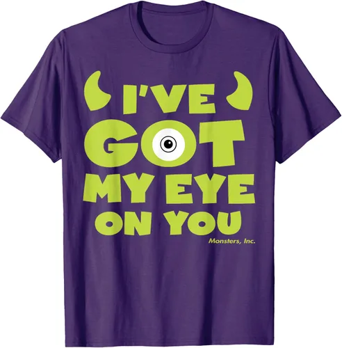 Vista 23 de Disney Pixar Monsters Inc Mike Wazowski Eye On You - Camiseta, Negro, S