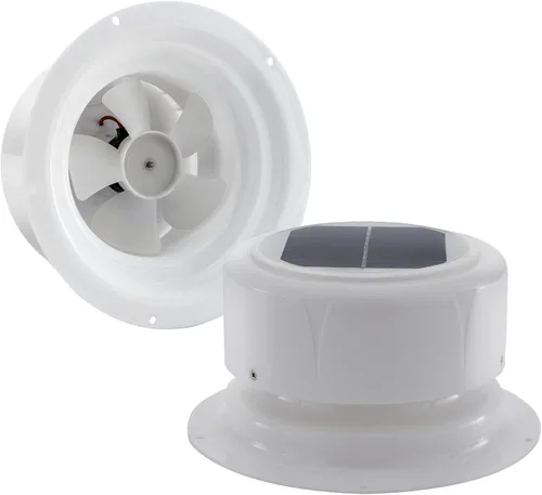 Vista 5 de RecPro Ventilador de Ventilación Solar para RV Respiradero de Techo con Energía Solar con Ventilador Para RV, Marino, Autocaravana, Cobertizo