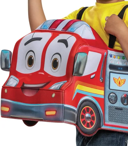 Vista 3 de Disguise Bo - Disfraz de vehículo 3D, accesorio oficial de Firebuds para niños, hasta la talla 6