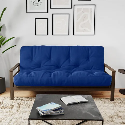 Vista 15 de Royal Sleep Products by The Futon Factory - Colchón futón de espuma de 8 pulgadas, tela negra sólida, tamaño Twin, espumas certificadas CertiPUR