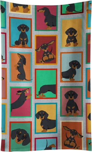 Vista 39 de Caroline's Treasures MLM1160KTWL - Lots of Red Siberian Husky - Toalla de cocina para invitados, toalla de baño decorativa para cara, té, paño