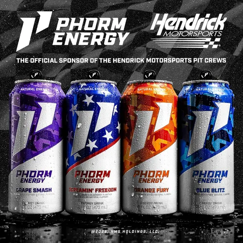 Vista 6 de PHORM ENERGY - Bebida energética, Blue Blitz, sabor a frambuesa azul, 200 MG de cafeína natural de té verde, sin azúcar, bebida carbonatada