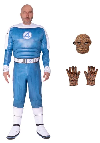 Vista 3 de Disfraz Deluxe para Hombre de La Cosa de Fantastic Four Multicolor