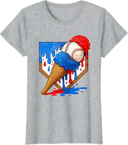 Vista 24 de Camiseta de béisbol desgastada para niños y jóvenes