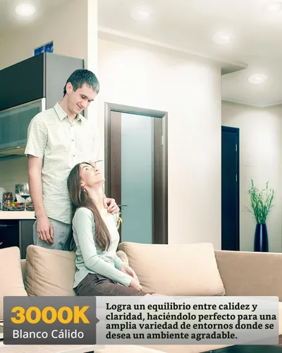 Vista 4 de Sunco - Luz empotrable LED cardán de 6 pulgadas, ángulo ajustable, 12 W = 3000K Blanco Cálido