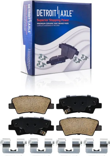 Vista 14 de Detroit Axle - Pastillas de Freno Traseras de Cerámica Izquierda Reemplazo de Pinza para Silverado Sierra Suburban 1500 Tahoe Yukon Escalade ESV EXT