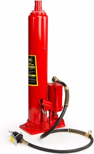 Vista 2 de XtremepowerUS 8 toneladas de capacidad, elevador de motor hidráulico de pistón de brazo largo, rojo, para taller de grúas, capacidad de 8 toneladas