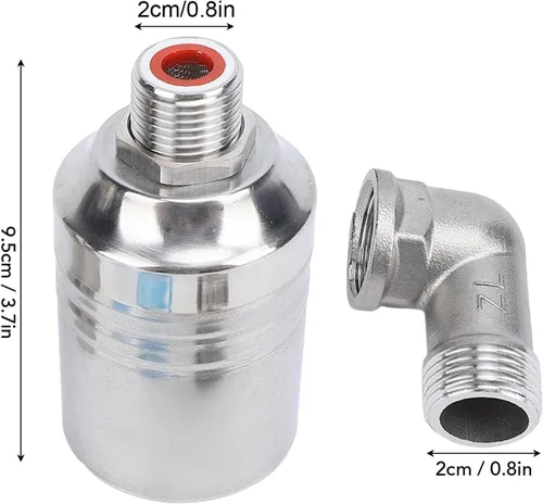 Vista 6 de Water Level Control Float Valve 304 Stainless Steel Fully Automatic Water Level Controller for Water Tank Fountain