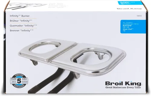 Vista 5 de Broil King Quemador Infinity de acero inoxidable 18432 T401, plateado
