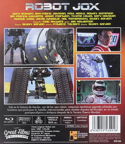 Vista 2 de Robot Jox (1989) Blu-Ray, Reg.ABC Import - Spain