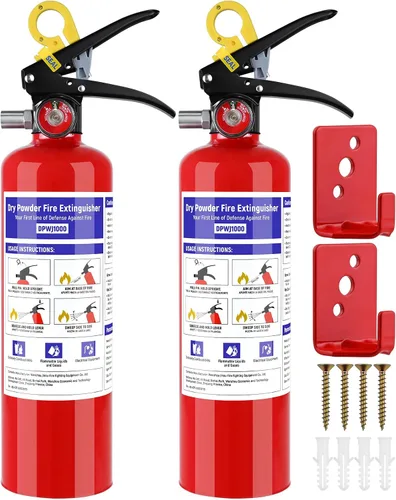 Vista 14 de 1 paquete de extintores de incendios ABC Dry Chemical 1-A:10-B:C de 2.5 lb 1pack-2.2lb
