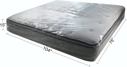 Vista 7 de uBoxes Fundas de colchón Queen y King, polietileno resistente de 2 mil