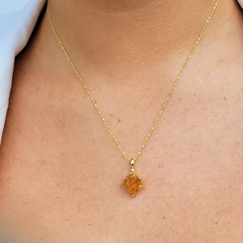 Vista 120 de Juego de joyas de piedras preciosas crudas reales con plata de ley 925 chapada en oro real, collar y aretes de piedra natal, regalo para ella por