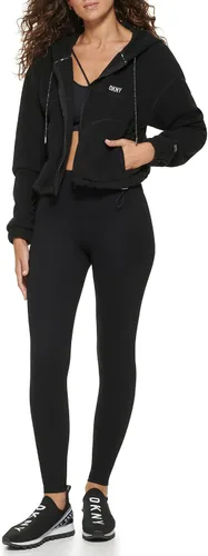 Vista 5 de DKNY Women's Sport Cropped Full Zip Polar Fleece Jacket