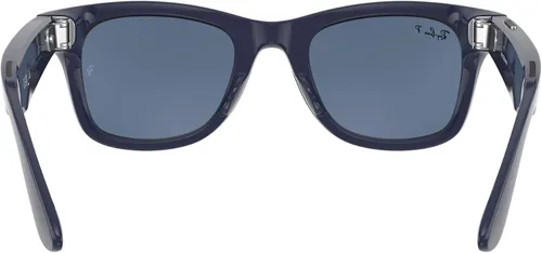 Vista 5 de Ray-Ban Unisex Sunglasses Black Frame, Clear Lenses, 50MM Azul