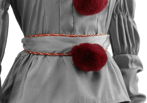 Vista 4 de Kousitei IT Clown Costume Halloween Cosplay Costume for Kids and Adults