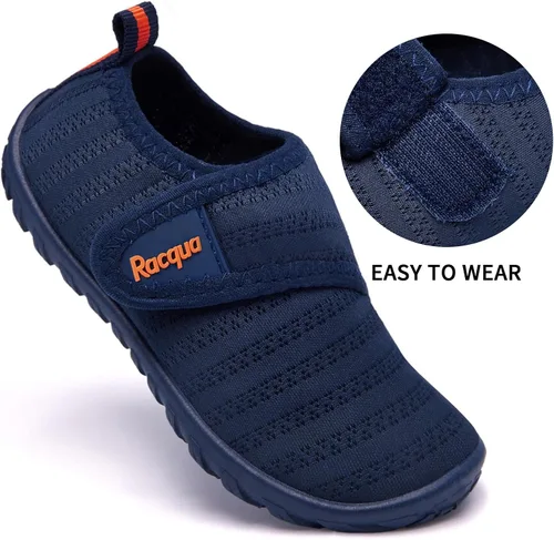 Vista 4 de Racqua Baby Todder Water Shoes Boy's Girl's Quick Dry Barefoot Shoes Non-Slip Swim Pool Aqua Shoes(BabyToddler)