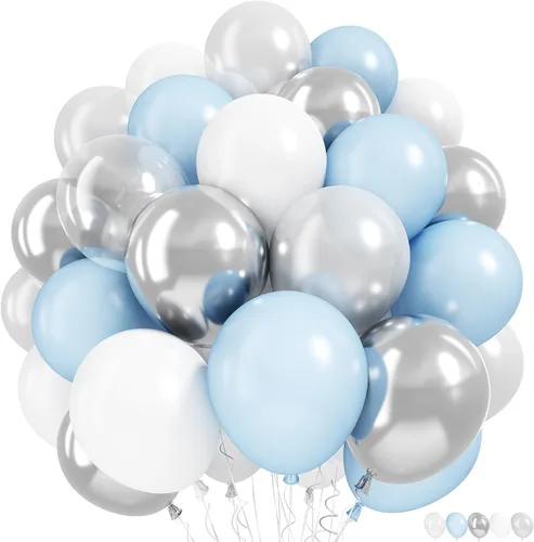 Vista 20 de Globos verdes y negros, globos metálicos de 12 pulgadas, color plateado, verde, arena, blanco y negro, globos de fiesta de fútbol, helio, globos