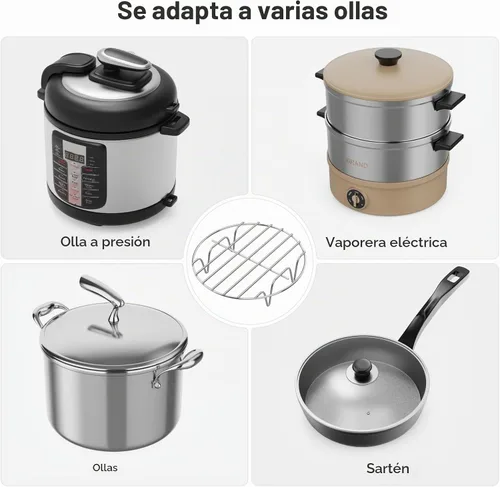 Vista 6 de GSlife Salvamanteles para estante de vapor instantáneo - Soporte de cocina