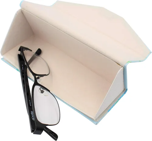 Vista 123 de Real Sic Funda para lentes de sol para hombres y mujeres, soporte magnético plegable para lentes de sol, inspirado en el color sólido