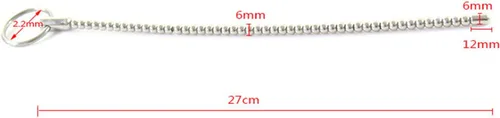 Vista 5 de Enchufe anal de metal masculino extendido Multi Bead Uretral Plug Soft Cock Ring Multifuncional Set