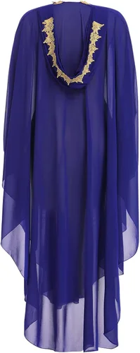 Vista 2 de Vestido musulmán para mujer Abayas, holgado, vestido caftán, con capucha, con cuentas, bata islámica, traje de Dubai