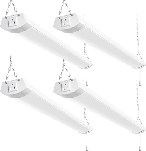 Vista 8 de hykolity Luz LED de Taller de 4 Pies 70W Enlazable, 8000lm (Equivalente a 300W), 5000K Luces de Taller de Utilidad para Garajes, Talleres, Sótanos
