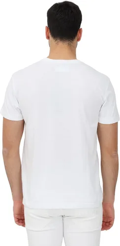 Vista 2 de Versace Jeans Couture Camiseta negra con logotipo de legado impreso en algodón