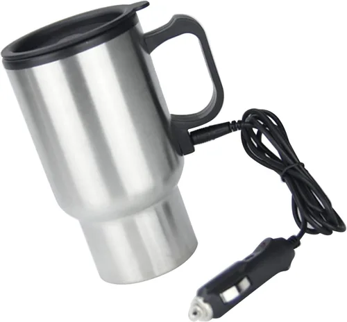 Vista 9 de KIMISS - Caldera para automóvil, 12 V, taza de viaje para calefacción de automóvil, hervidor eléctrico, gran capacidad, a prueba de fugas