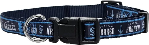 Vista 7 de Collar Pets First NHL para perros y gatos. ¡Ajustable, lindo y elegante! ¡El collar definitivo para fanáticos del hockey! Pittsburgh Penguins