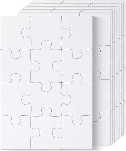 Vista 11 de Mr. Pen - Rompecabezas en blanco, paquete de 5, 100 piezas/paquete, 10.6" x 14.2" pulgadas, rompecabezas blanco, rompecabezas en blanco