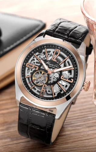 Vista 6 de Kenneth Cole New York de los hombres kc1792AutomaticReloj automático Rose Oro Bisel Correa