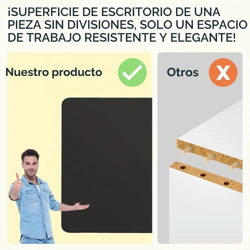 Vista 5 de FLEXISPOT Escritorio eléctrico de pie, escritorio de una pieza de 40 x 24