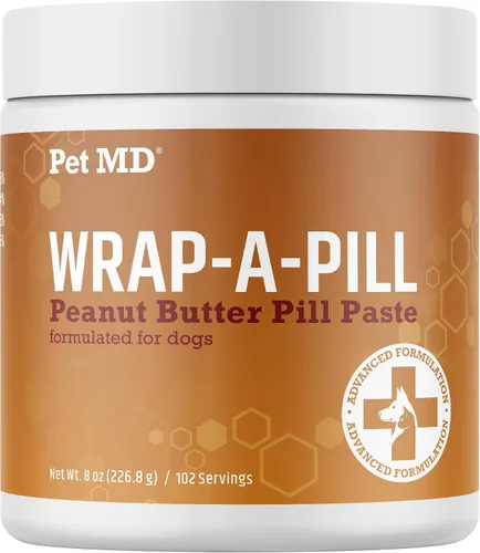 Vista 14 de Pet MD Wrap A Pill Paste - Pastilla con sabor a tocino para perros, crea un bolsillo para ocultar pastillas y medicamentos, 59 porciones Haz un