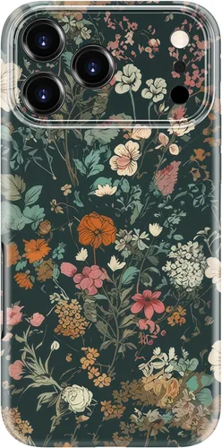 Vista 79 de LUMARKE Funda para iPhone 14/iPhone 13, lindo Y2K floral, carga inalámbrica Mosaico Tortuga Shell