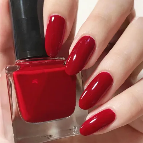 Vista 12 de COSMOO Esmalte de uñas de glitter negro de secado rápido, 12 ml, resistente a las astillas, vegano, de secado rápido, con vetas, de larga duración