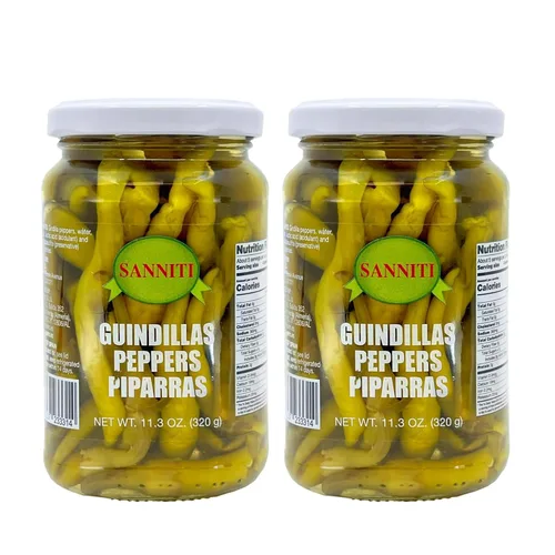 Vista 9 de Sanniti Guindillas Piparras Peppers, 11.3 oz