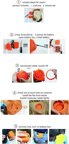 Vista 6 de Inflatable Clown Rabbit Costume Animal Costume Halloween Costumes Fancy Dress for Adult